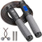 Te-Rich Jump Rope | Weighted Skipping Rope with Counter - Heavy Handles, Adjustable Length for Fitness Training