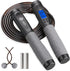 Te-Rich Jump Rope | Weighted Skipping Rope with Counter - Heavy Handles, Adjustable Length for Fitness Training