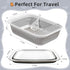 Jninexiu 17.7"13.4" (2Pcs Small Litter Box for Kittens, Open Potty Pan Cat Toilet Portable Cats Litter Box Travel
