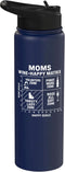 Moms Wine-Happy Matrix Funny Mom Life Mothers Day Moms Wine-Happy Matrix - Funny Mom Life Mothers Day Humor Stainless Steel