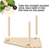 Mini&moe Hamster Platform - Small Animal Play Wooden Heigh Platform for Exercise Wheel Food Bowl Water Bottle and Other