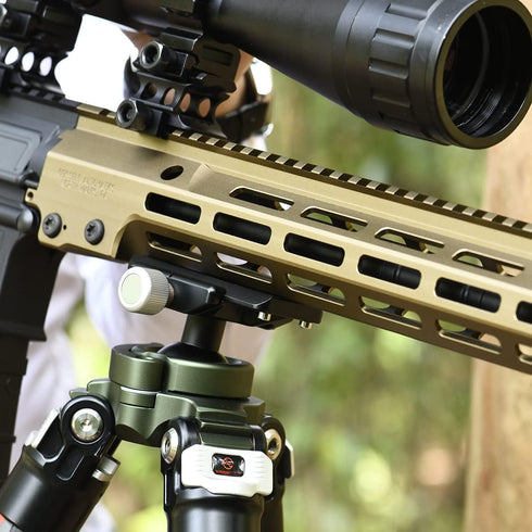 SHINEWEE 2-Slot Arca Dovetail Rail for M-LOK System Quick-Release Tripod Mount Adapter | Compatible with Arca-Swiss/RRS