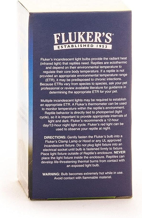 Fluker's Incandescent Blue Daylight Bulb for Reptiles, 25 Watt