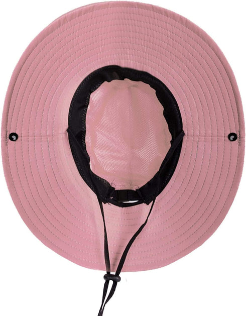 Rosoz Ponytail Sun Bucket Hats for Women, UV Protection, Foldable Mesh Wide Brim for Hiking