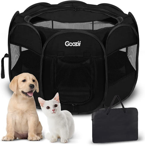 GOOZII Puppy Playpen Indoor for Small Dogs, Portalble Pet Dog Play Pens