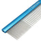 Greyhound Comb for Dogs & Cats, Oval Handle, Metal Comb with Stainless Steel Pins, Detangling Grooming Tool