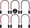 SATINIOR 6 Pieces Adjustable Hat Strap Clips with Windproof Clips (Purple, Black, Brown)