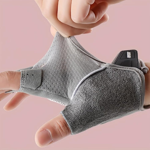 CXQRR Women Anti-Slip Breathable Fingerless Work Out Gloves for Gym Lifting Weightlifting Exercise