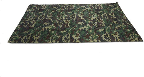 Portable Camouflage Tent Tarp, Lightweight Rainproof Shelter for Outdoor Hiking, Camping Stool (2x1.5m)