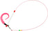Fashion's Talk Feather Wire Wands Kitten Toys, Worm Teaser Wand Cat Toy with Replacement Pack