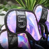10pcs OSALADI Golf Club Covers Putter and Iron Covers TPU Shell with Iridescent Mirror Finish Black Trim Golf Driver