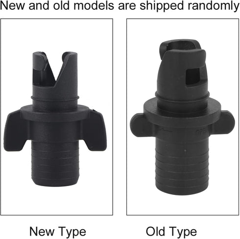 Qiilu Inflatable Pump Adaptor, Black Plastic Kayak Air Valve Connector for Surfboard Inflation