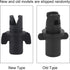 Qiilu Inflatable Pump Adaptor, Black Plastic Kayak Air Valve Connector for Surfboard Inflation