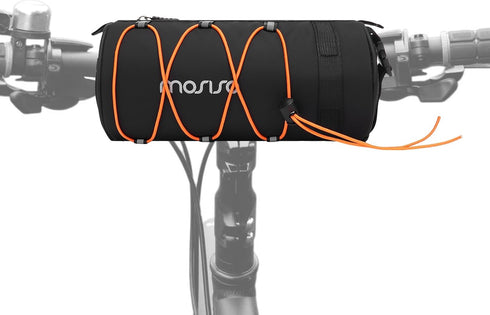 MOSISO Waterproof Bike Handlebar Bag, 2.5L Front Frame Bag with Shoulder Strap, Black