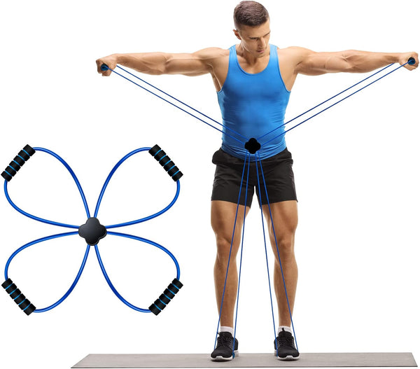 Junkin Pilates Reformer Resistance Band, Elastic Loop Tube Bands for Home Fitness Equipment for Women