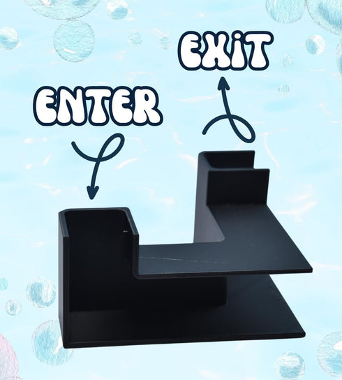Chatelet XL Corner Tunnel - Unique Underground Viewing Tunnel for Fish & Shrimp Hideout, Made in USA