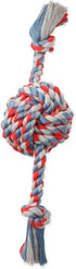 Mammoth Pet Products Flossy Chews Color Monkey Fist Ball with Rope Ends, Large, 18-Inch, Multi (20096F)