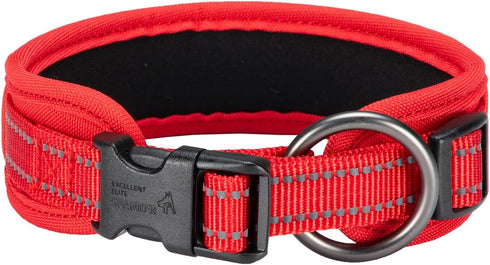 EXCELLENT ELITE SPANKER Classic Dog Collar - PU Material Adjustable for Small Medium Large Dogs, Walking Training (S,