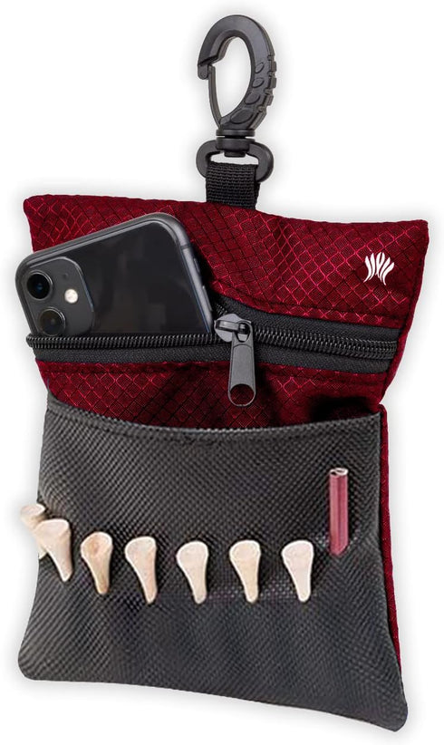Golf Tee Bag - Store Tees, Golf Balls, Scorecard, and Pencil - Great Gift for Golfers!