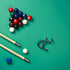 4pcs Beaupretty Metal Pool Cue Holder Rack and Snooker Table Hooks, Wall-mountable Black Steel Pool Table Side Cue