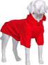 Lovelonglong Red Basic Hoodie Sweatshirt for Dogs, 100% Cotton, Fits Small Medium Dachshund Large Dog, XXL