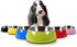 Pet Bowls - Stainless Steel Dog Cat Pet Bowl - Universal Water and Food Bowls, 4 Sizes, 5 Colors (M, Pink)