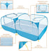 4 Lukovee Small Animals Playpen, Chicken Pen with Escape-Proof Detachable Bottom & Zipper Doors, Breathable Foldable
