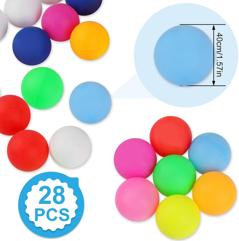 28 40mm Guirnd Pcs Ping Pong Balls for Table Tennis, Games, Arts, Kids, and Pet Toys