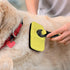 Self-Cleaning Grooming Brush for Dogs and Cats, Retractable Bristles for Easy Hair Removal - 7.5" Size