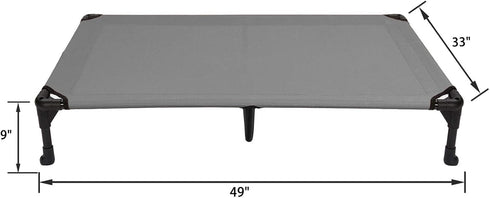 Veehoo Cooling Elevated Dog Bed, Portable Raised Pet Cot with Washable Mesh, Durable Dog Cots Bed for Indoor & Outdoor