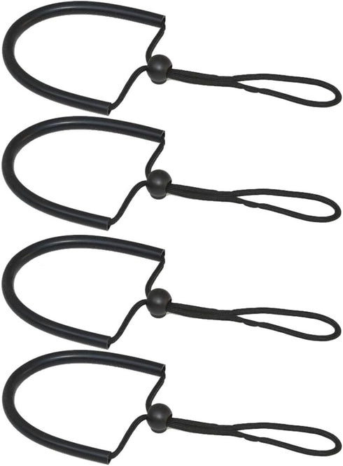 TONELIFE Pack of 4 Locking Wrist Lanyard - Safety Straps for Scuba Diving Lights, Waterproof Camera Float