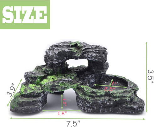 PINVNBY Turtles Dock for Aquarium Reptile Basking Platform for Turtles, Frogs, Newts (1 Pack)