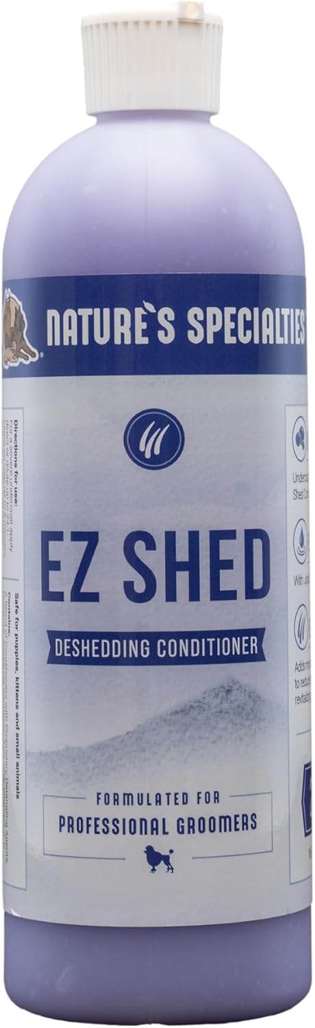Nature's Specialties EZ Shed Ultra Concentrated Dog Conditioner, Makes up to 3 Gallons, 16 oz, Made in USA