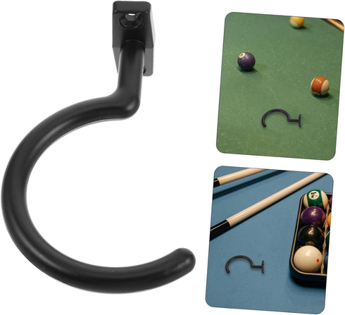 Compact Iron Snooker Table Hook - Cue Hanger for Pool Tables