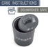 Nat & Jules Charcoal Grey 8 x 6 Ceramic Pet Treats Canister