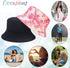 Reversible Bucket Hat for Women, Cute Summer Travel Fisherman Cap with Double Side Wear Design