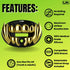 Loudmouth Football Mouth Guard - 3D Chrome Beast Mouthpiece for Adult & Youth Ages 5+
