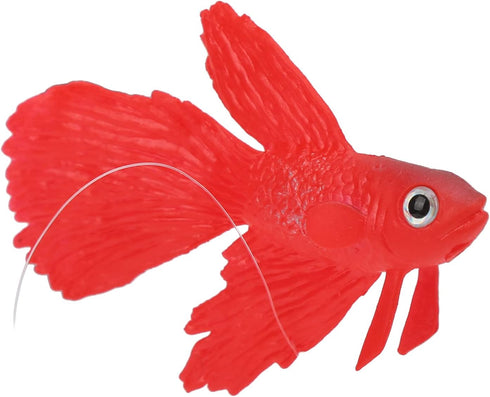Tnfeeon 3 Pieces Lifelike Aquarium Fish Ornament - Environmentally Friendly Silicone Colorful Gold Fish