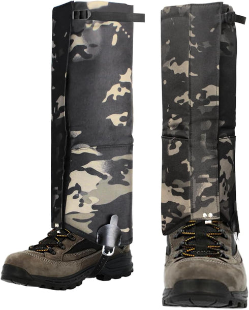 High-Performance Snake Gaiters, Waterproof Outdoor Leg Gaiters for Hiking, Hunting, and Snow Boots