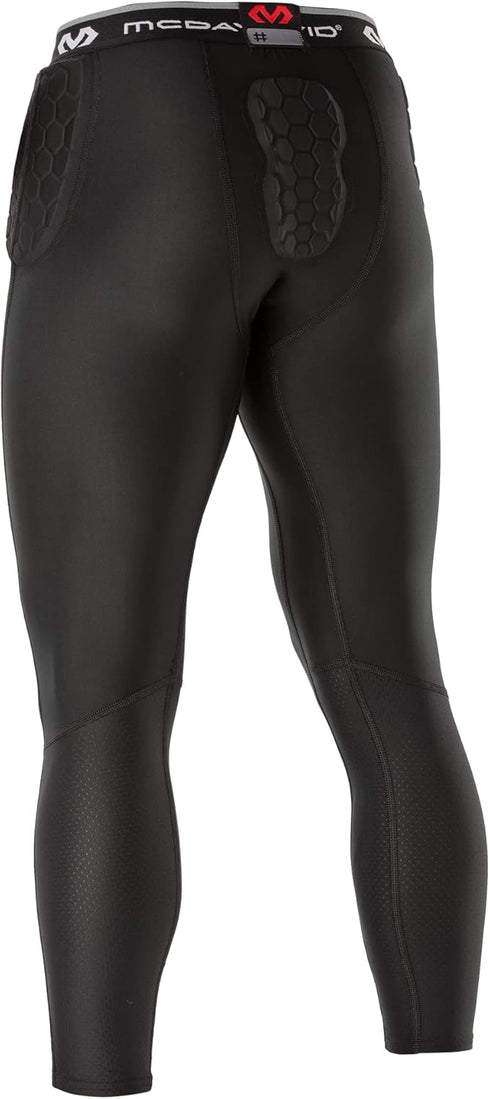 HEX Basketball 3/4 Tight with Hip & Tailbone Pads, Black, Size L