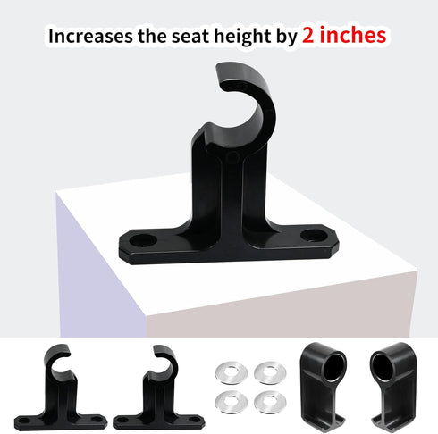 Kayak Seat Risers - Compatible with Lifetime Tamarack Pro, Kenai Pro, Teton Angler Kayaks - Increases Seat Height by 2