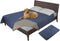 Easy-Going 100% Waterproof Dog Bed Cover, Non-Slip Pet Blanket, Washable Couch Cover (68x82 in, Navy)