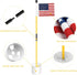 KINGTOP Mini Golf Flagstick - Practice Putting Green Flags for Yard, 3 Feet, Fiberglass Portable Design