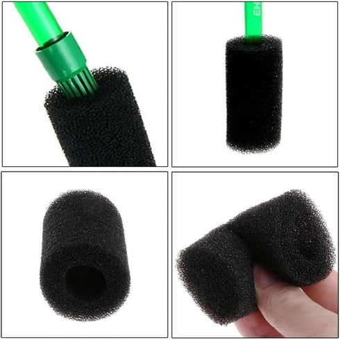 5Pcs Black Aquarium Filter Sponges, Pre-Filter Sponges for Freshwater and Saltwater Fish Tank, Aquarium Pumps and