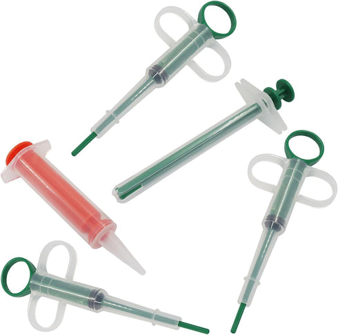 Hordion 5Pcs Cat Pill Shooter Dog Pill Gun, Pet Pill Dispenser Medicine Syringe, Puppy Tablet Feeder Liquid Medical