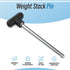 Weight Stack Pin Replacement, 3/8" Diameter, 5-1/2" Locking Space, Universal for Home Gym Equipment (Pack of 2)