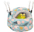 Bird Nest House, Winter Warm Hanging Hammock Snuggle Hut for Parakeets, Budgies, Cockatiels, Quaker Parrots (Small,