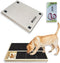 Dog Nail Scratch Pad with Treat Box & Pet Nail Clipper, Interactive