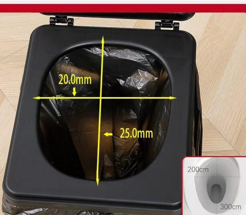 FlyNautics Portable Camping Folding Toilet with Lid,Travel Potty Plastic for Adults, Extra Large Portable Travel Toilet