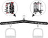 32" Gym(8mm) D Handle Cable Crossover Double Pulley System Workout Rope Exercise Machine Accessories Spreader Lat Pull